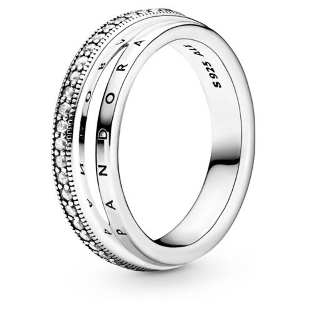 PANDORA Triple Band Pave Ring